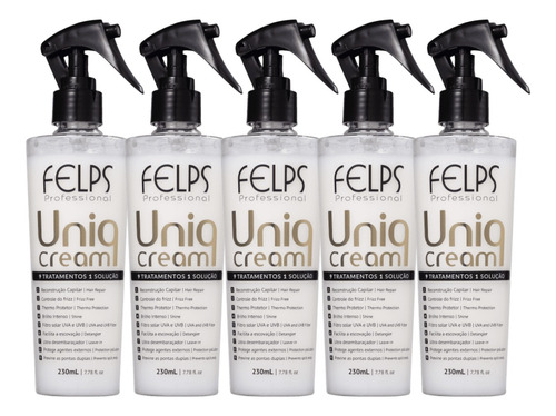 Felps Uniq Cream Hair Treatment 9 In 1 Kit 5 Unidades 