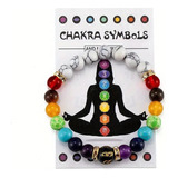 Pulsera De 7 Chakras Con Piedras Naturales Para Equilibrio 