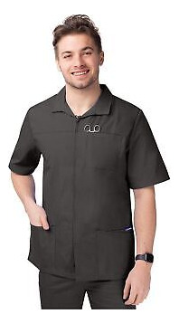 Sivvan Scrubs For Men - Zippered Short Sleeve Jacket Sma Ssb