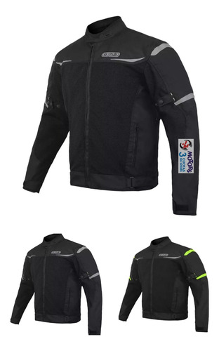 Jm Campera Moto Gp23 Cp40 City Verano Con Protecciones 