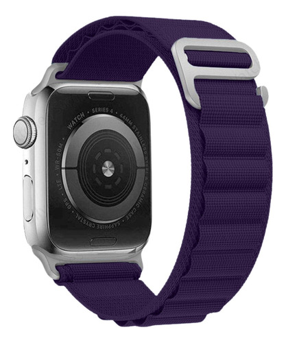 Pulseira Alpine Tecido Para Apple Watch Ultra 49mm 45mm 44mm Cor Roxa