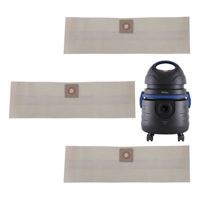 Saco Coletor De Pó P/ Aspirador Philco Pas10 Kit C/03 Refil