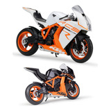 Ktm 1190 Rc8r Top Carreras Motocicletas Miniatura Metal 1/10