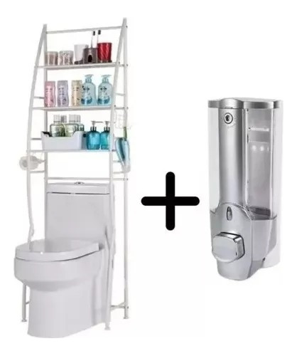 Mueble Organizador De Baño Rack Taza + Dispensador Jabon