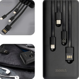 Carregador Portátil Power Bank 20000mah Turbo 4 Saídas Usb