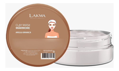Skin Care Máscara Marmore Argila Branca 150g Lakma Clay Mask