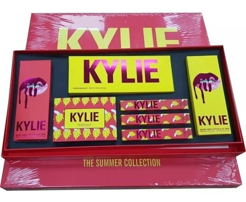 Kit Maquillaje Kylie Caja Labiales 13 En 1 Matte Sombra