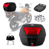 Bau Bauleto Moto 28 Litros Protork Removivel Para 1 Capacete