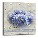 3drose Dpp__2 Amor Romántico Flores De Hortensias Azules Fot