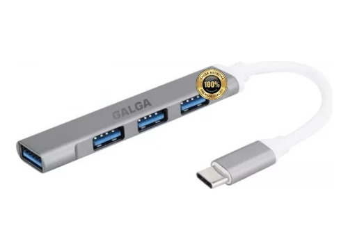 Adaptador Hub Tipo C A 4 Usb 3.0 Macbook Pc Smartphone Galga