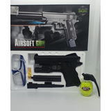 Pistola A Balines Laser Silenciador 2112a3 Mas 500 Balines