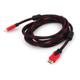 Cable Hdmi 5 Metros Mallado Super Calidad Ade Ramos