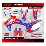 Kit Calcos Gráfica Jawa Rvm Cz 250 T 2022/23 - Grueso Mate