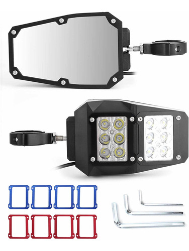 Espejo Para Utv Con Luz Led Oferta Alta Calidad Polar Yamaha