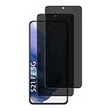 Pelicula Vidro 3d Privacidade Para Galaxy S21 Fe 5g 6.4