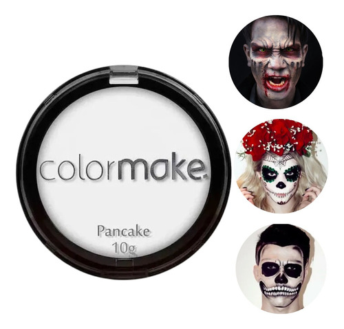 Pancake Branco Maquiagem Artística Vampiro Halloween Cosplay