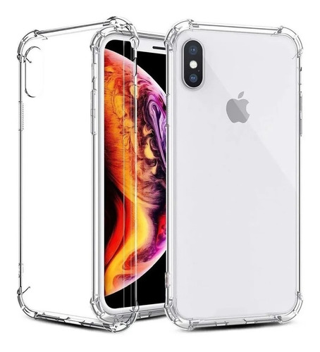 Funda Tpu Transparente Antigolpe Para iPhone X Xs Palermo