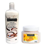 Kit Depilatorio Depimiel Crema Exfoliante + Leche Limpieza