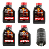 Kit Cambio Aceite Motul 5w30 Volksagen Jetta Gli 2.0t 11-20