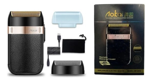 Afeitadora Aokai Barber Barbero Shaver Profesional Recargabl