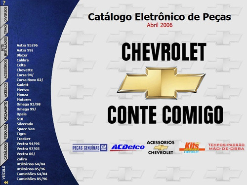 Catálogo Eletrônico Peças Gm Chevrolet Meriva Ate 2006