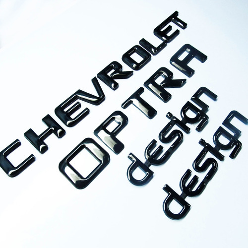 Emblemas Chevrolet Optra Design Negro Pega 3m Foto 2