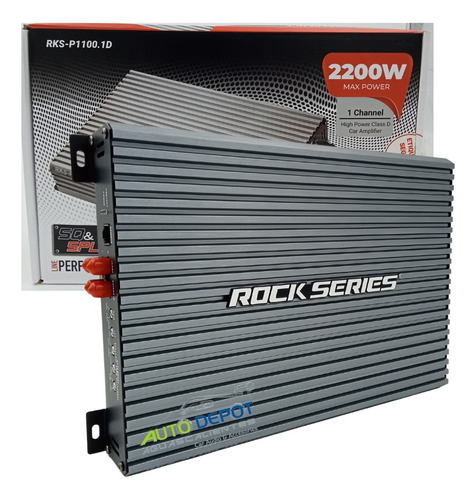 Amplificador Monoblock 2200w Clase D Rock Series Rksp1100.1d