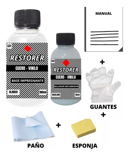 Kit Restaurador Tapizados Tableros Cuero/eco Cuero