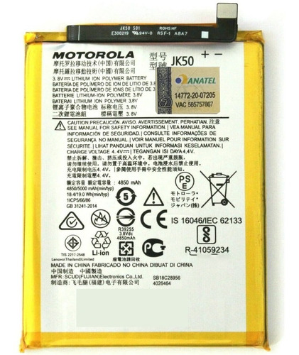 Bateria Motorola Jk50 Original G7 Power One Fusion