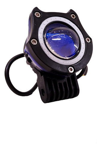 Faro Led Universal Luz Blanca Flash Y Ojo De Angel Azul 40 W