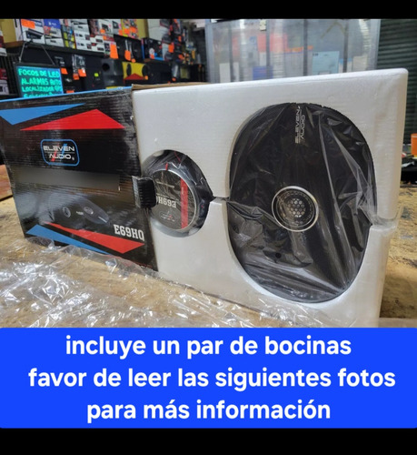 Bocinas 6x9 Fibra Carbon Y Titanio Tweter Eleven Audio 600 W