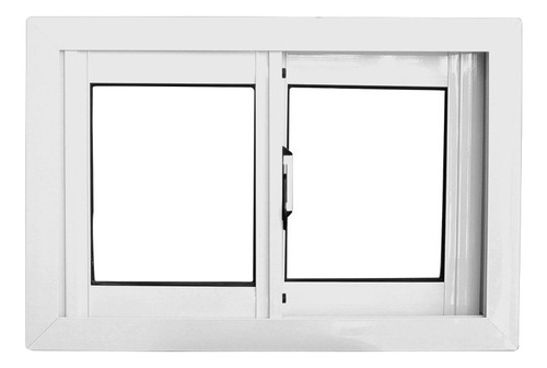 Ventana Aluminio 70x40 Ventiluz Vidrio Entero 4 Mm Em