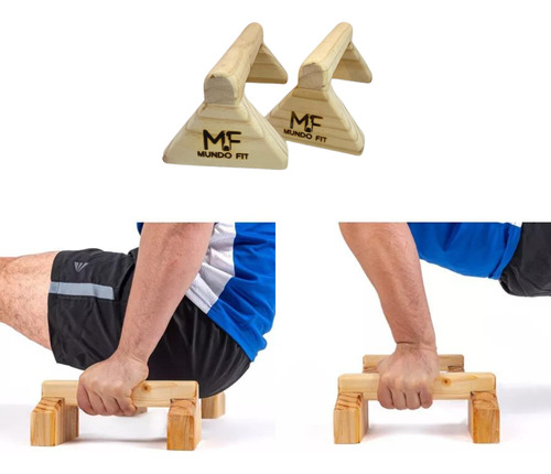 Mini Paralelas 25cm Para Flexiones De Brazos Hombros Push Up