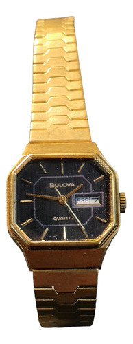 Reloj Bulova Dama Bañado Oro Calendario