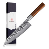 Cuchillo Gyuto Japonés Keemake, Forjado A Mano, De 33.7 Cm