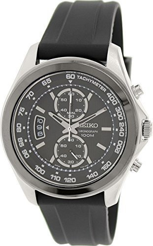 Reloj De Ra - Seiko Chronograph Black Dial Mens Watch Snn257