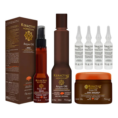 Kit Keractive Moroccan + 4 Amp 911 Hidratación Y Reparación | Envío gratis