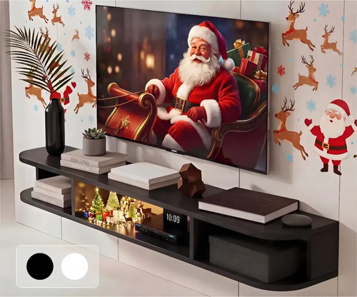 Estante Repisa Tv Flotante, Mueble Colgante De Pared 100cm | Envío gratis