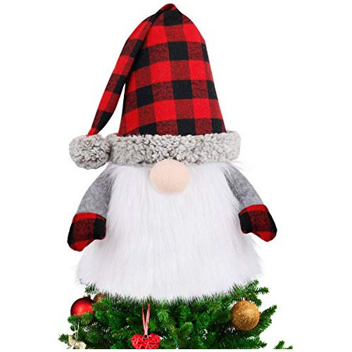 Muñeco Cima Del Árbol De Navidad Forma De Gnome