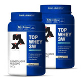 2x Super Whey Top 3w Iso/hidrolis/conc 907g - Max Titanium