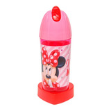 Vaso Botella Toma Jugo Minnie Mouse Con Bombilla Para Niña