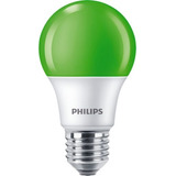 Foco De Fiesta Led Philips Color Verde A19 E27 8w 9001998571