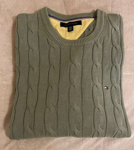 Sweater Tommy Hilfiger Verde - Hombre Talle X L 