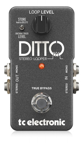 Pedal Tc Electronic Ditto Stereo Looper Para Guitarra