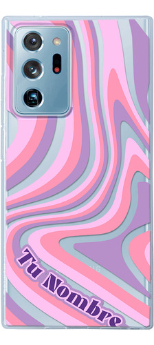 Funda Para Galaxy Para Mujer Curvas Lila Con Tu Nombre