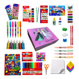 Caja Box Completa Arte Dibujo Kit Escolar Premium Rm179