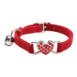 Daixi Collar De Gato Con Corazón Brillante Con Cinturón D.