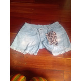 Short Jean Talle 25 Pantalón Corto Animal Print