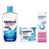 Biotene Dry Mouth Pack Enjuague Bucal Gel Y Spary Boca Seca