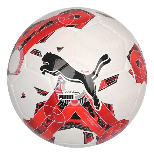 Balon Puma Teamfinal 6 Ms S5 083787-02 Blanco Rojo